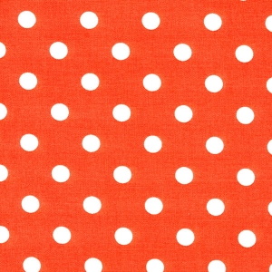 Basic weiße Dots auf orange