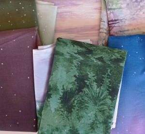 Stoffpaket Aurora Ridge 6 x 1m mit 4 Anleitungen